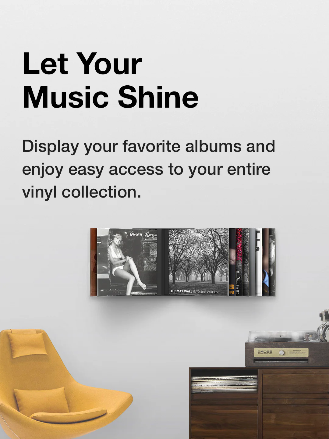 Record Wall Rack - Image 3